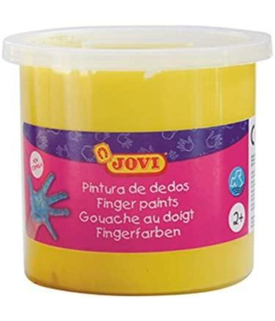 Jovi estuche 5 botes pintura de dedos 125ml amarillo