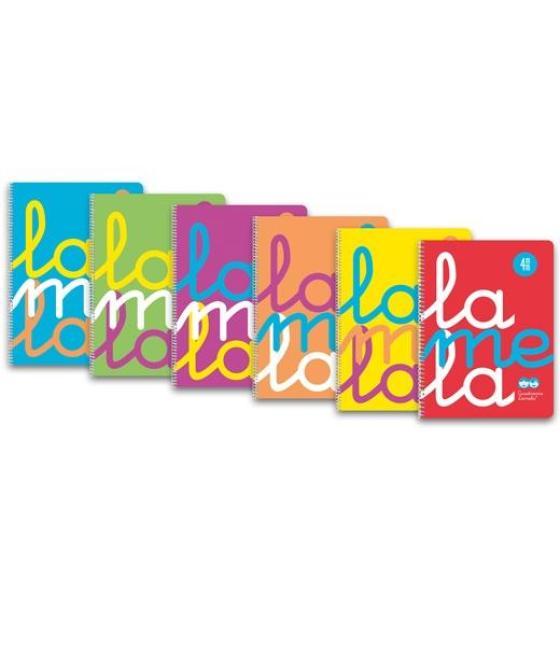 Lamela cuaderno espiral 80h folio 90gr cuadrovía 4mm tapa pp c/surtidos