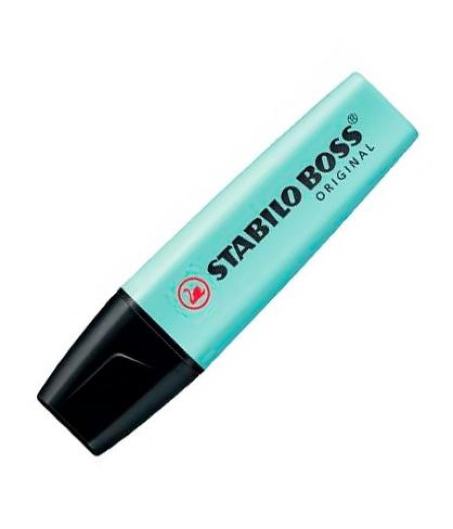 Stabilo boss marcador fluorescente turquesa pastel -10u-