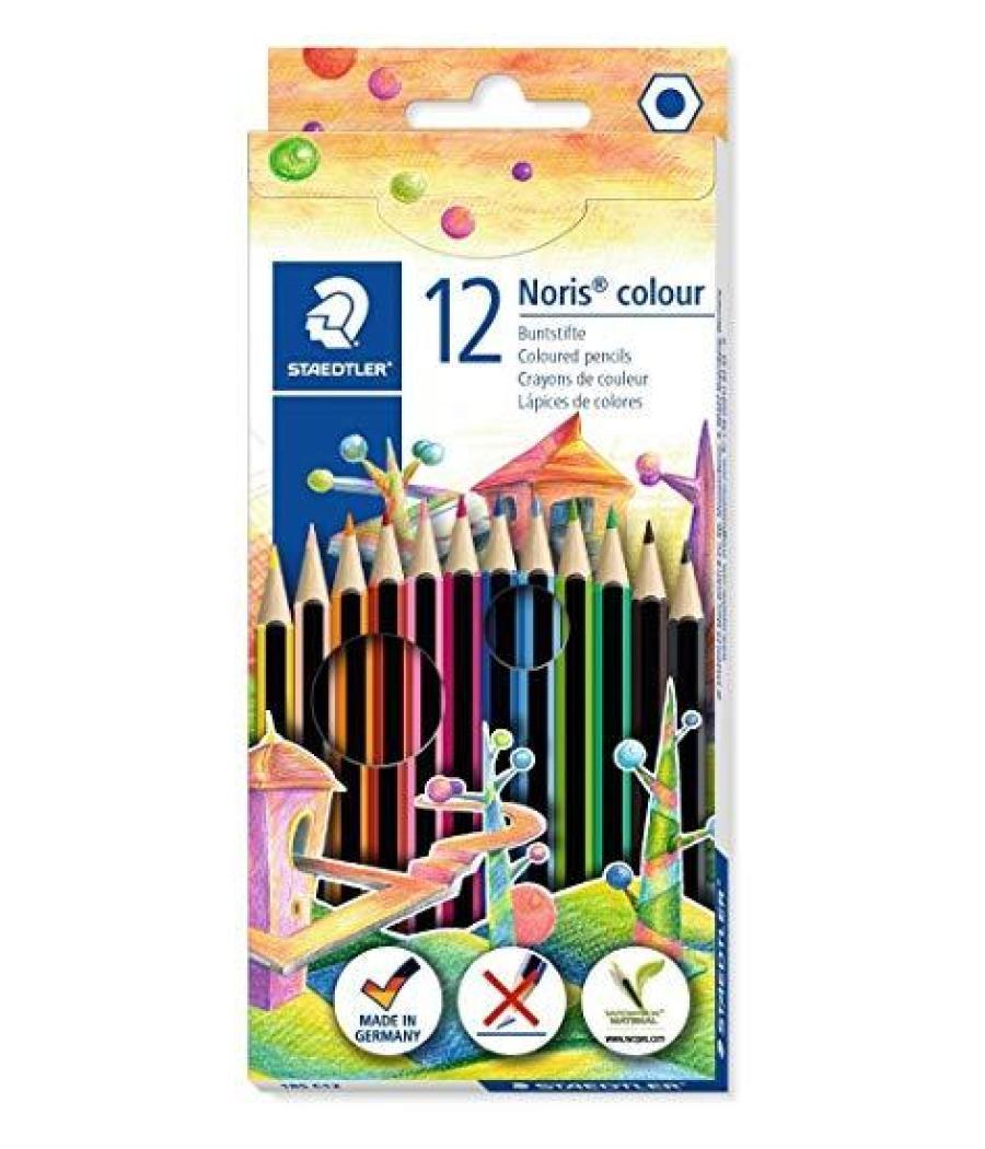 Staedtler estuche 12 lápices de colores noris colour wopex ecológico