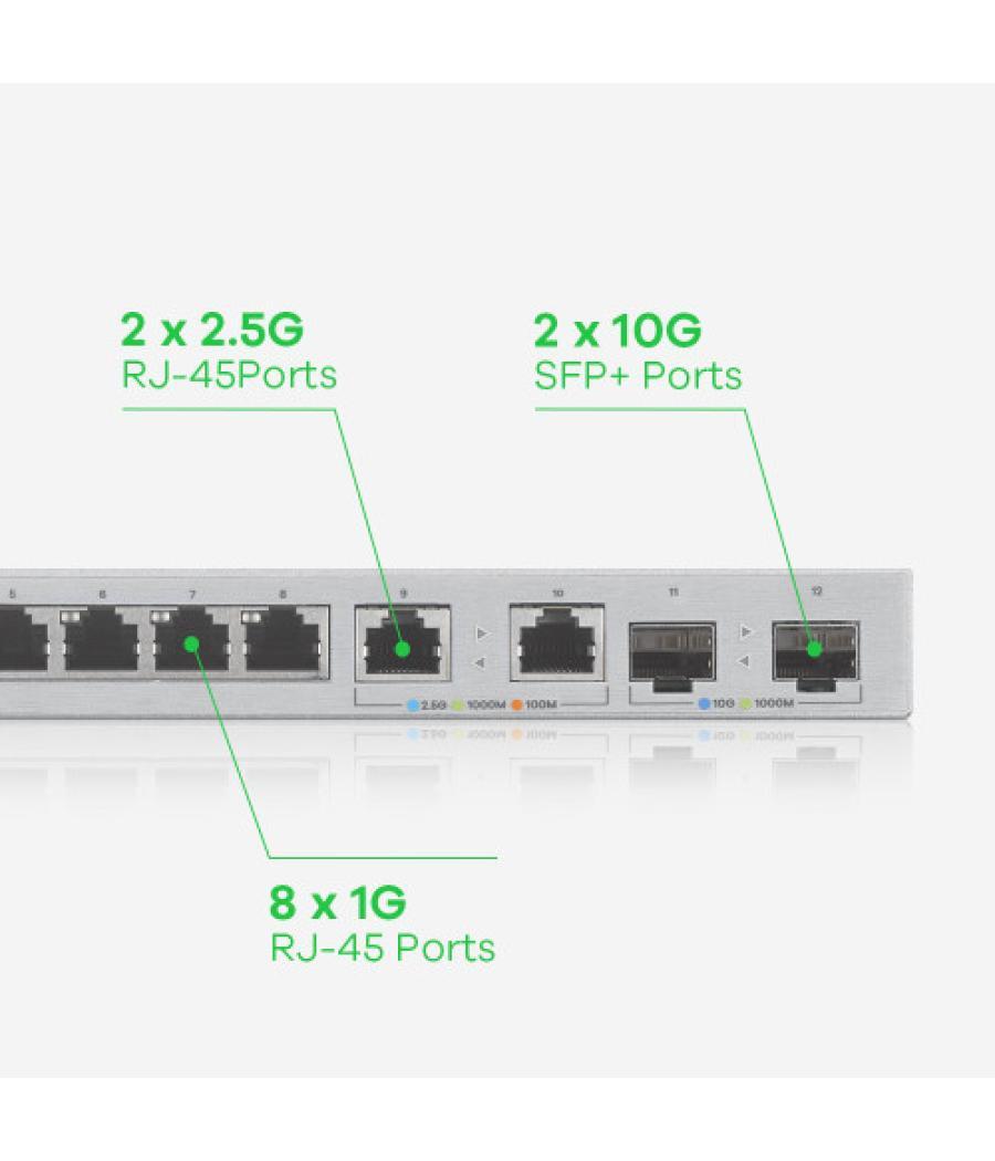 Zyxel xgs1210-12-zz0102f switch gestionado gigabit ethernet (10/100/1000) gris