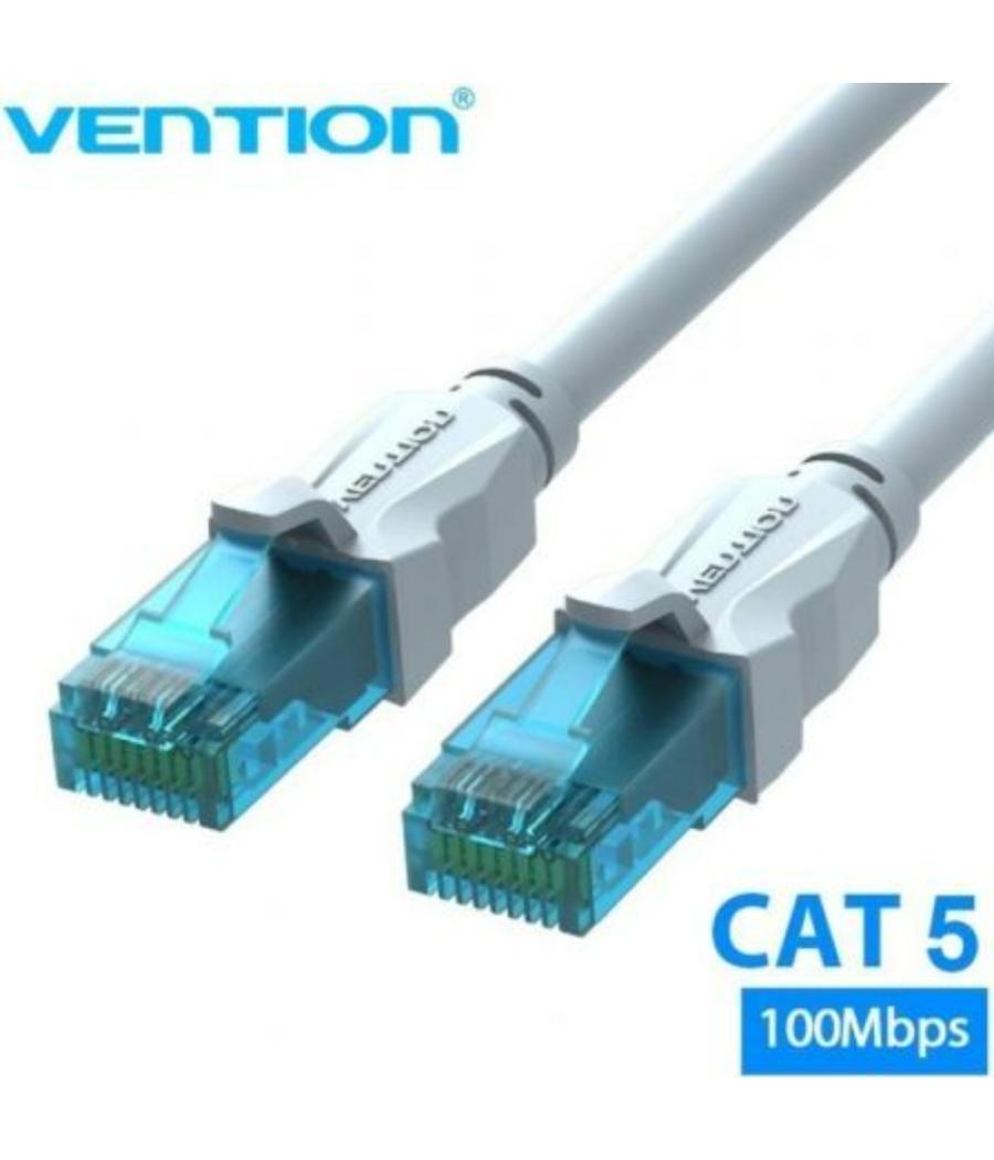 Cable de red latiguillo rj45 cat.5e utp awg26 15 m azul vention