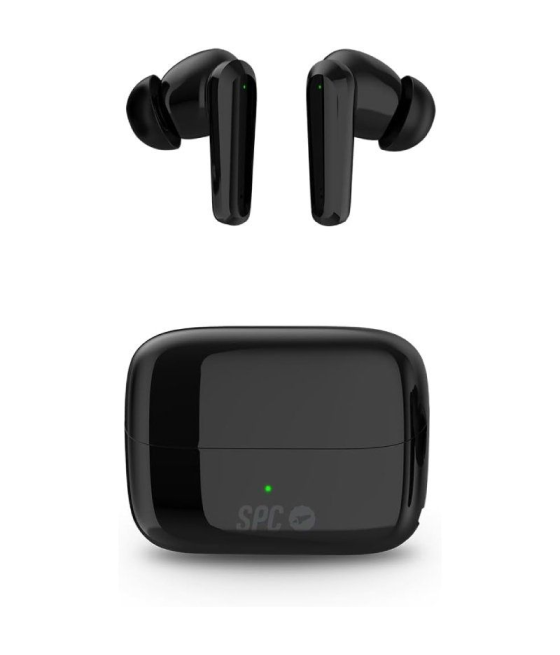 Auriculares bluetooth spc ether 2 pro con estuche de carga/ autonomía 6.5h/ negros