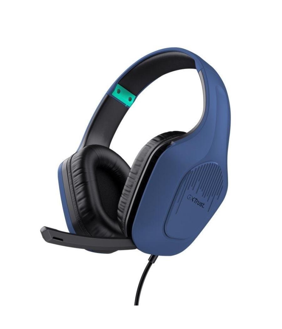 Auriculares gaming con micrófono trust gaming gxt 415 zirox/ jack 3.5/ azules