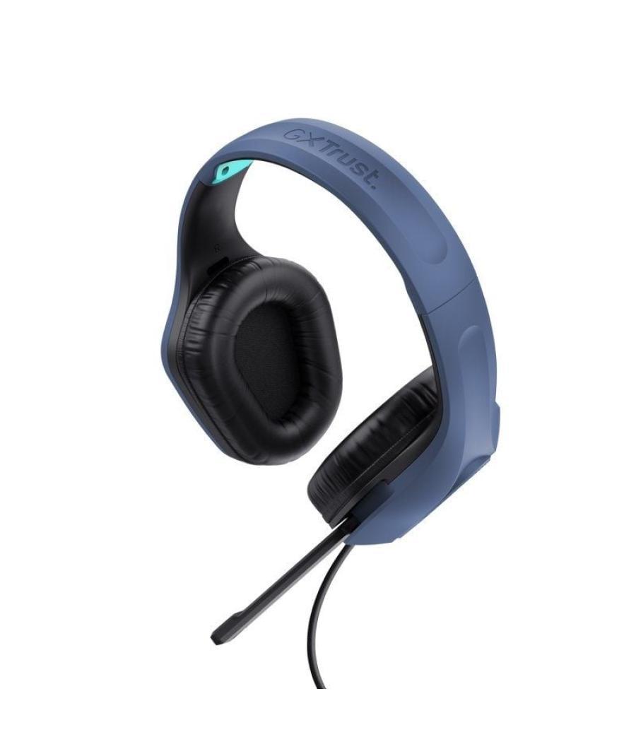 Auriculares gaming con micrófono trust gaming gxt 415 zirox/ jack 3.5/ azules