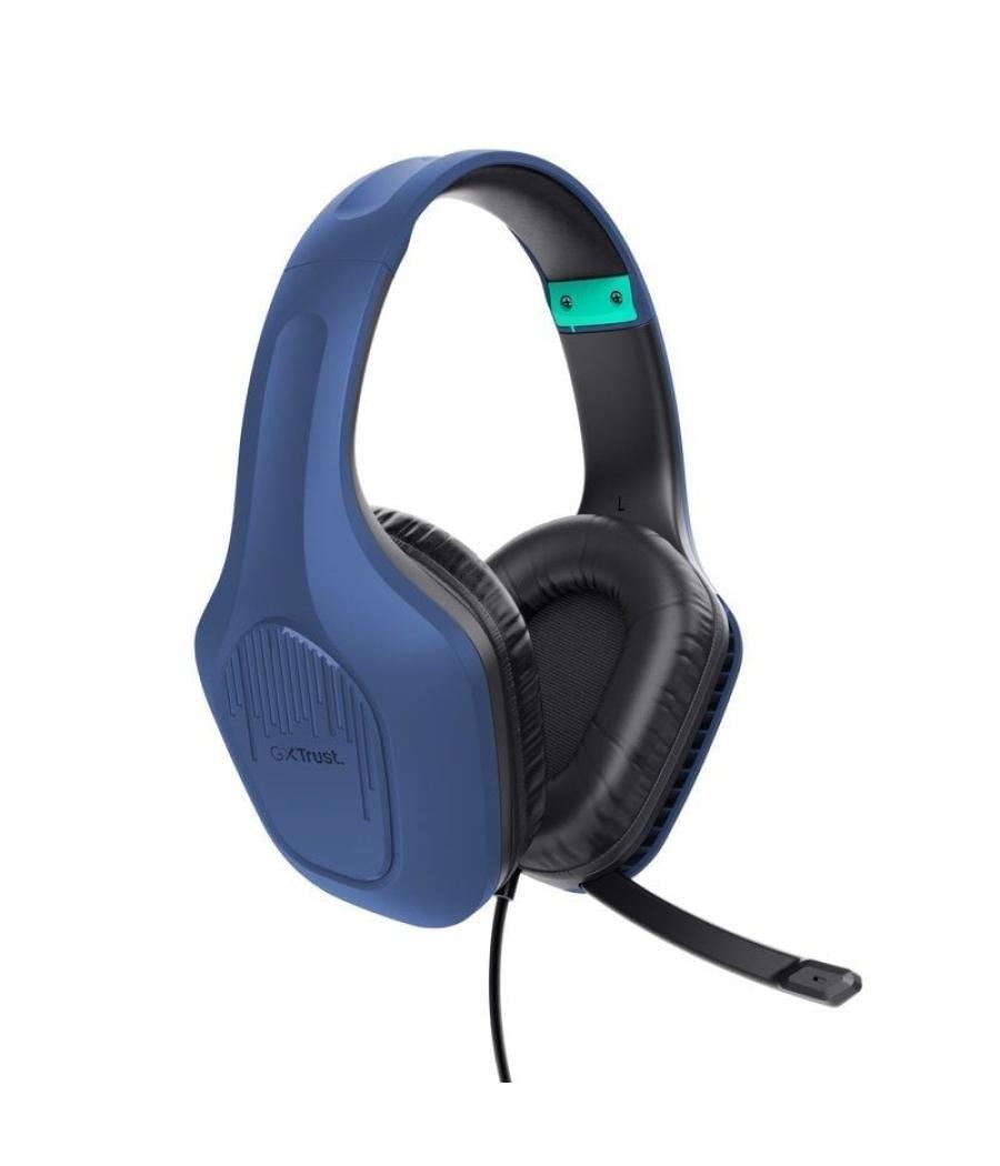 Auriculares gaming con micrófono trust gaming gxt 415 zirox/ jack 3.5/ azules