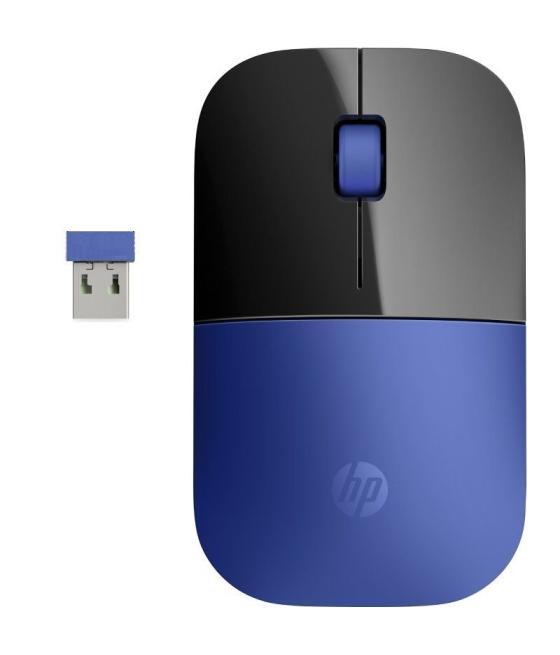 Ratón inalámbrico hp z3700/ hasta 1200/ azul