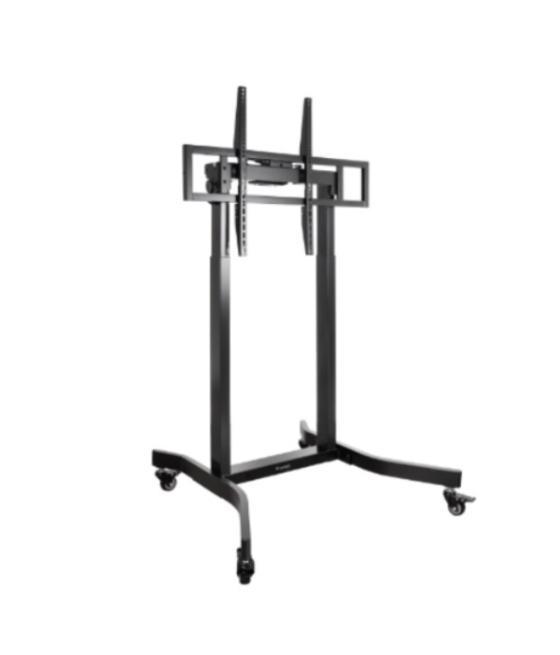 Soporte de suelo con ruedas tooq fsm02-b para pantallas de 55-100 negro regulacion electrica de altura vesa max 800x600 max 120k