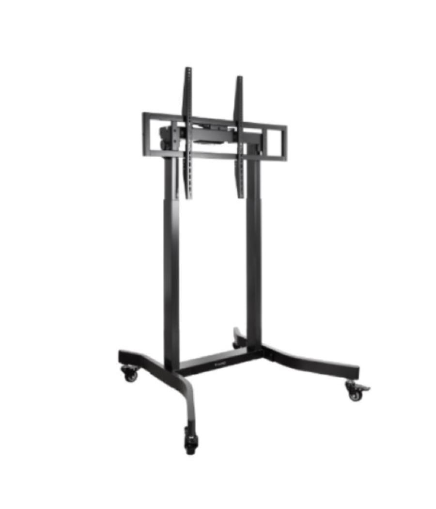 Soporte de suelo con ruedas tooq fsm02-b para pantallas de 55-100 negro regulacion electrica de altura vesa max 800x600 max 120k