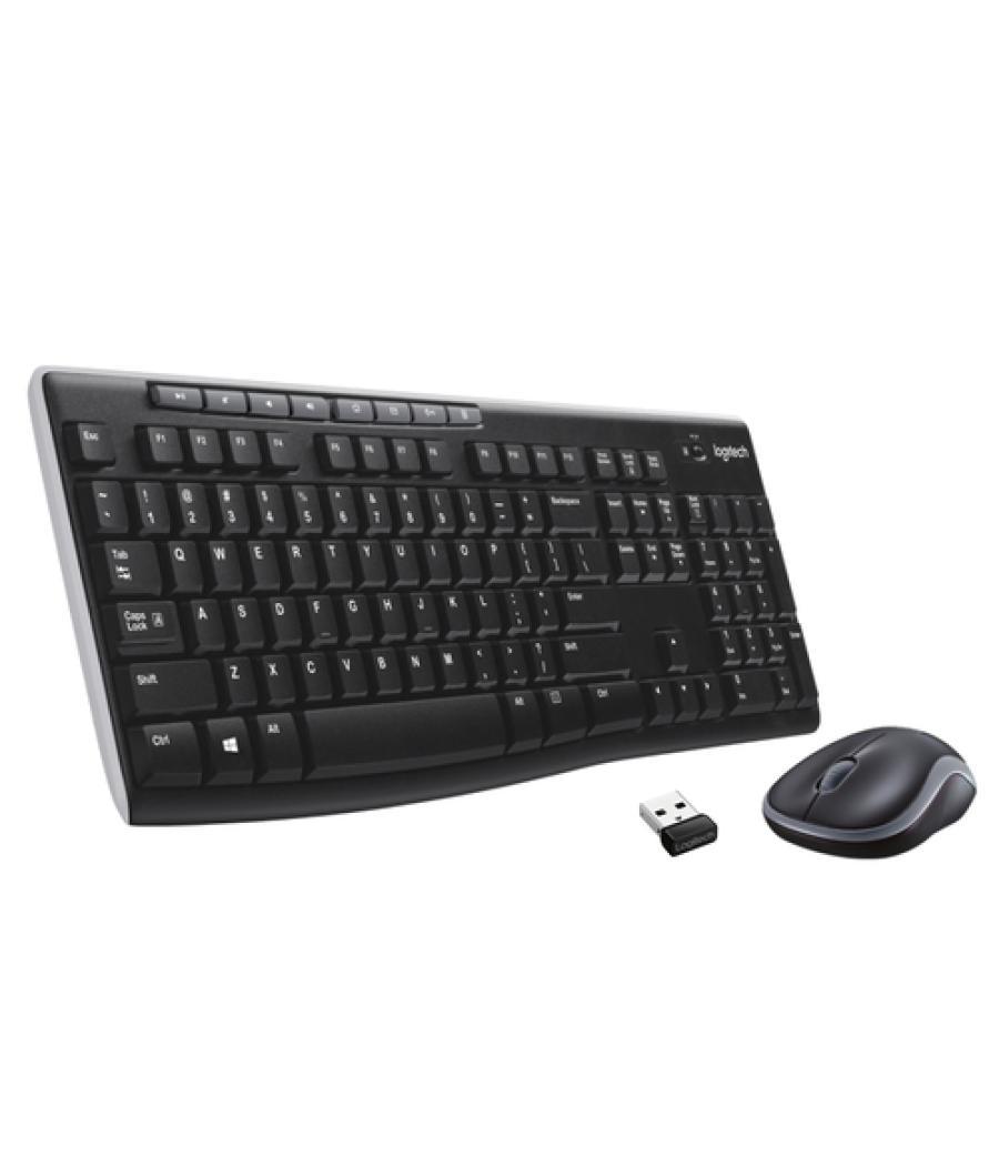 Logitech wireless combo mk270 - juego de teclado y ratón - 2.4 ghz - español