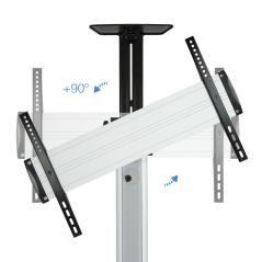 Tooq Soporte TV FS1870M-B Suelo Ruedas 37"-70" Neg - Imagen 6