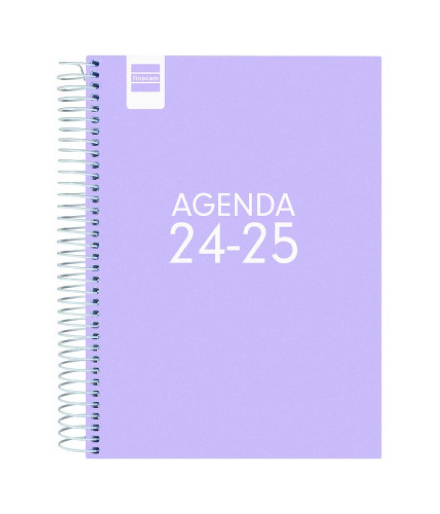 Agenda escolar 2024-2025 4º 155x212 1 día página cool lila finocam 645060825