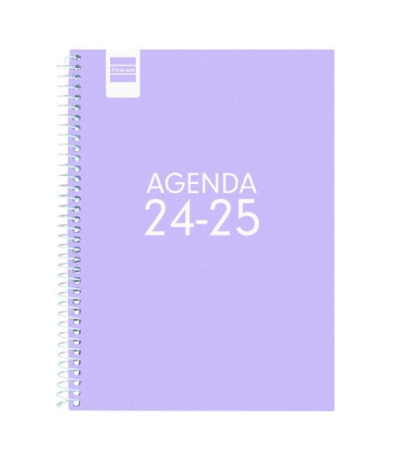 Agenda escolar 2024-2025 4º 155x212 semana vista horizontal cool lila finocam 645040825