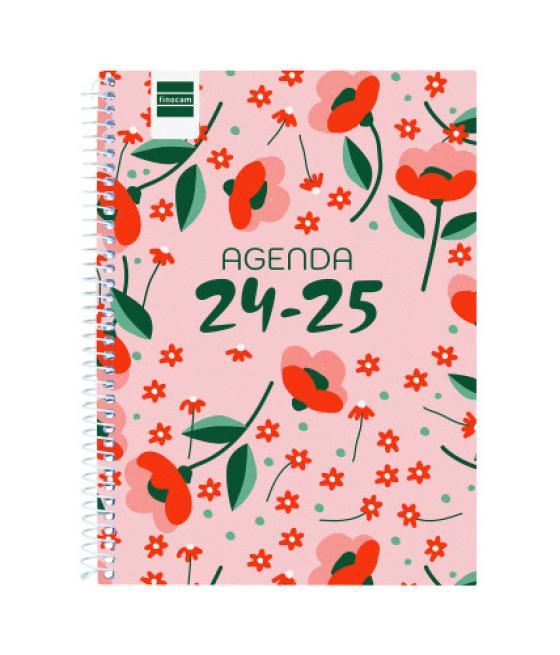 Agenda escolar 2024-2025 4º 155x212 semana vista horizontal cool floral finocam 645040625