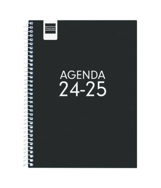 Agenda escolar 2024-2025 4º 155x212 semana vista horizontal cool negro finocam 645040325