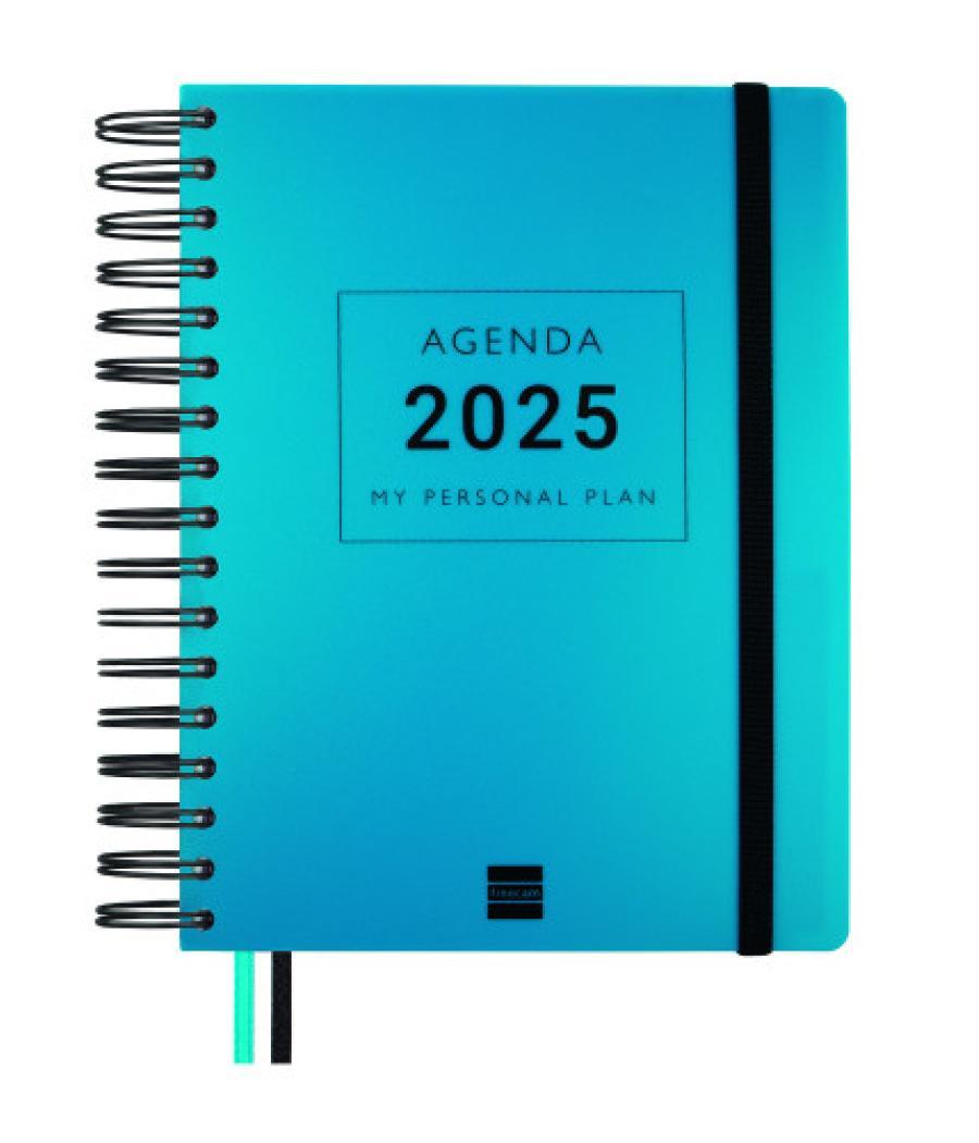 Agenda 16 meses septiembre 2024-diciembre 2025 4º 155x217 semana vista vertical tempus azul finocam 626600425