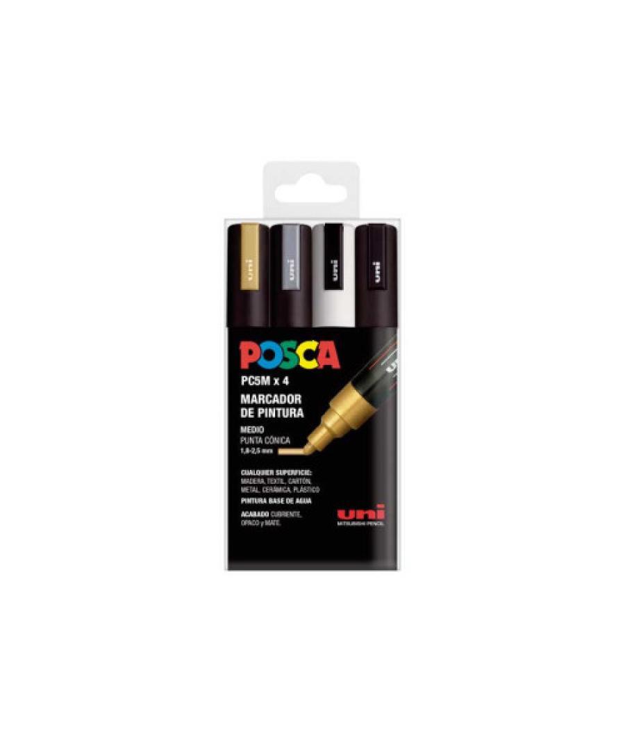 Estuche 4uds. pc-5m gswb posca uniball 182634683