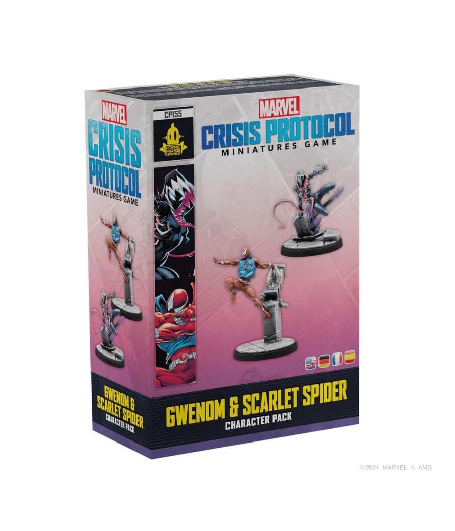 Juego de mesa marvel crisis protocol gwenom & scarlet spider edad recomendada 14 años