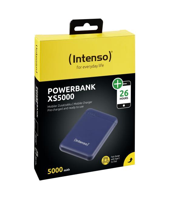 Powerbank intenso xs5000 5000mah usb tipo a usb tipo c azul