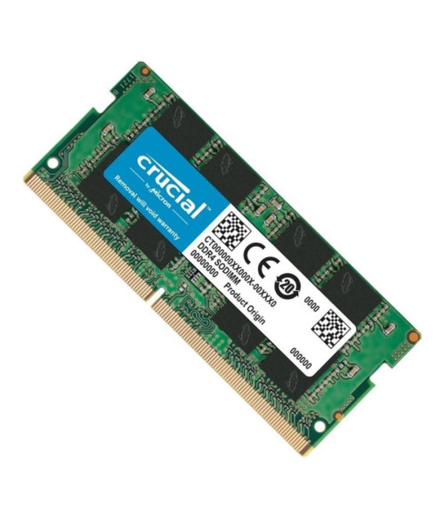 Memoria ram ddr4 32gb crucial - sodimm - 3200mhz - pc4 25600 - cl22