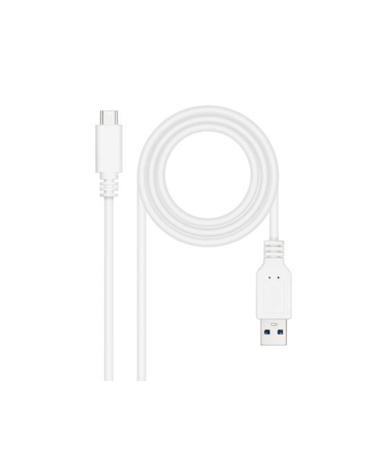 Cable usb 3.1 gen2 10gbps 3a tipo usb-c a usb-a 2.0 m blanco nanocable