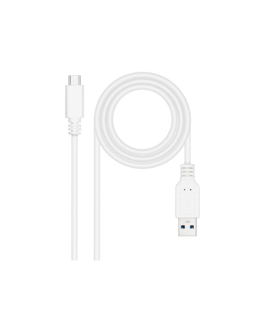 Cable usb 3.1 gen2 10gbps 3a tipo usb-c a usb-a 2.0 m blanco nanocable