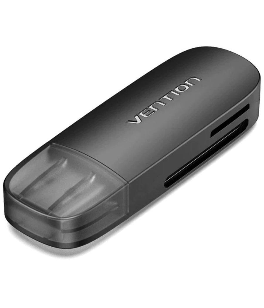 Lector tarjetas externo usb 3.0 negro vention