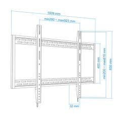 Tooq LP41130F-B Soporte Pared  fijo 60-100"  130Kg - Imagen 8