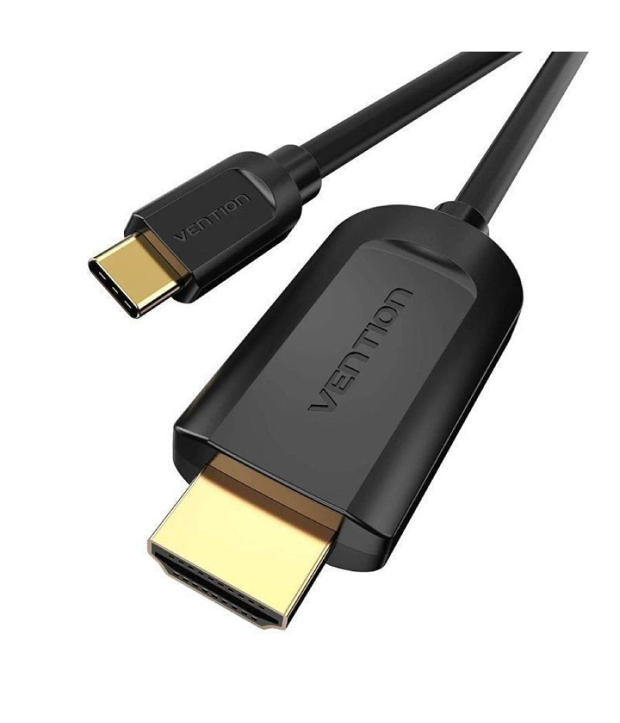 Cable conversor hdmi 1.4 4k vention cgubi/ usb tipo-c macho - hdmi macho/ 3m/ negro