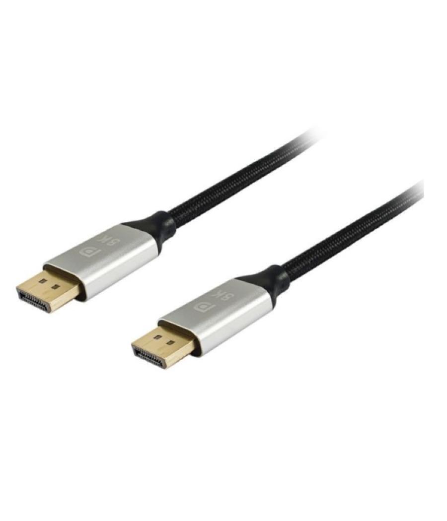 Cable displayport a displayport premium 1.4 8k/60hz 10m malla algodon trenzado y conector aluminio equip 119266