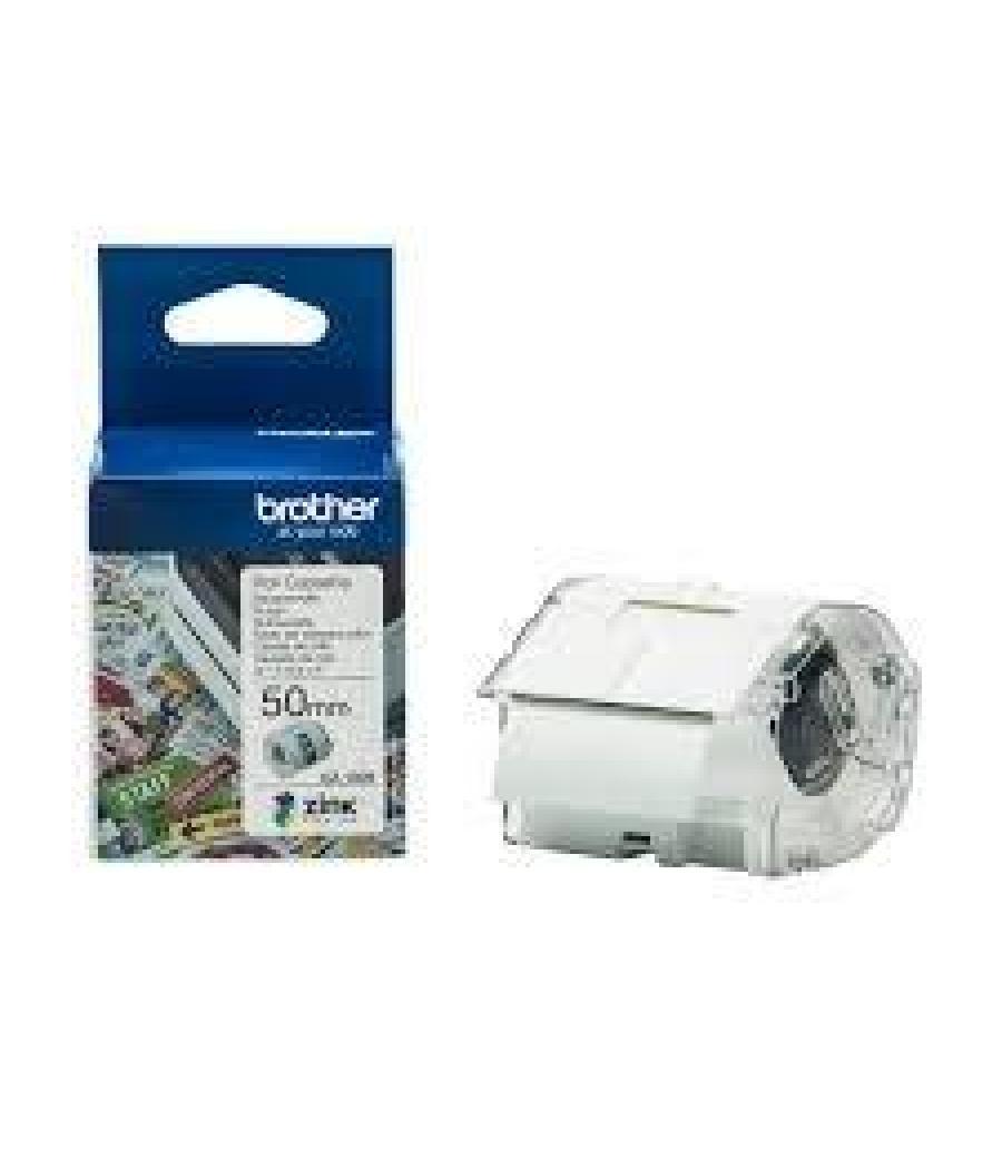 Brother rollo de cinta adhesiva zero ink para etiquetadora vc500w cz1005 5cmx5m.