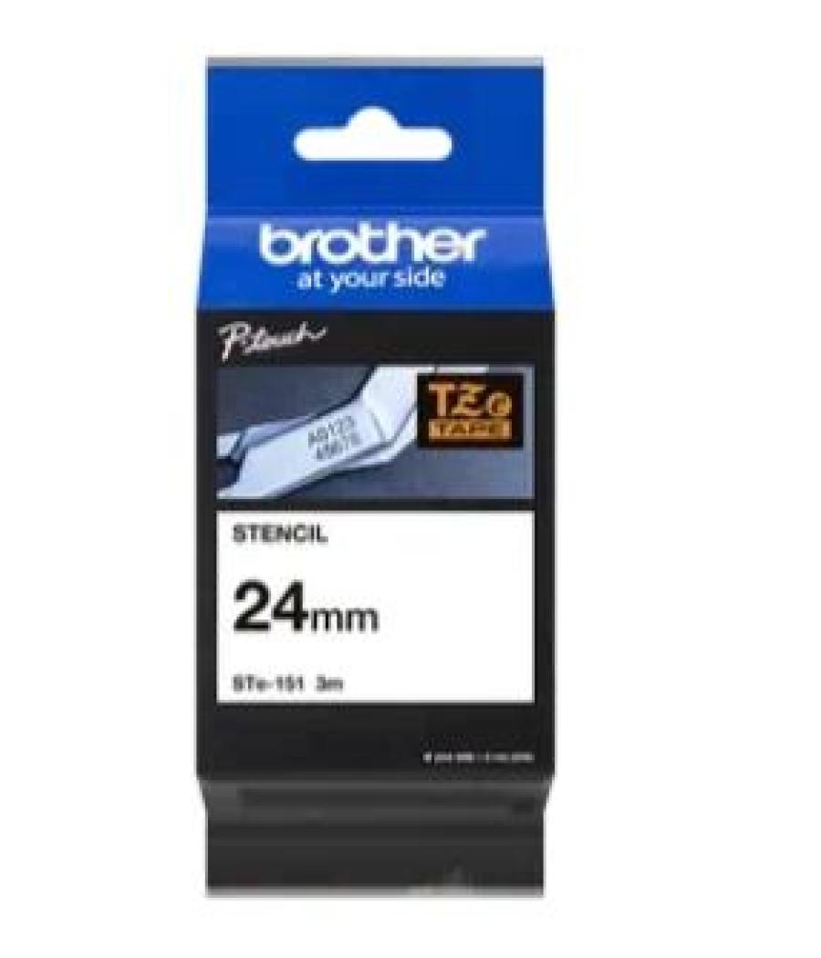 Brother cinta rotuladora laminada de 24mmx3m (reutilizable hasta 50 veces)