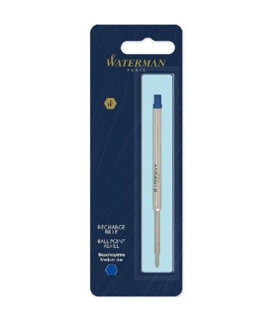 Waterman recambio para bolígrafo punta media en blister azul