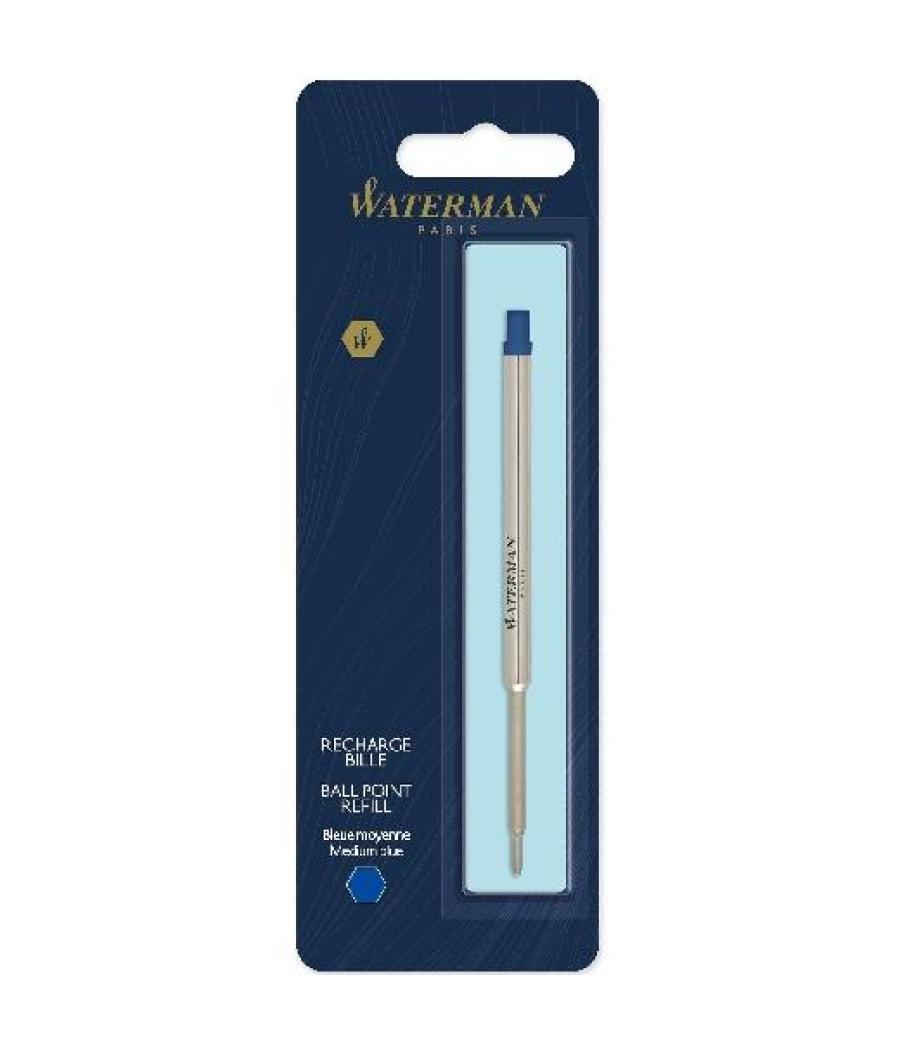 Waterman recambio para bolígrafo punta media en blister azul