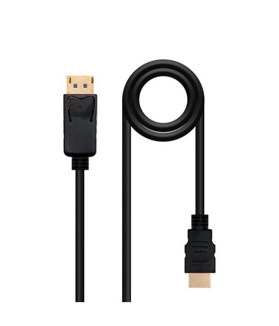 Cable displayport m a hdmi m nanocable 1.5m negro