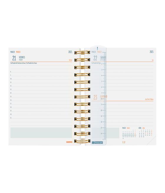 Agenda escolar 2024-2025 8º 120x169 1 día página mini-institut personalizable finocam 530204225