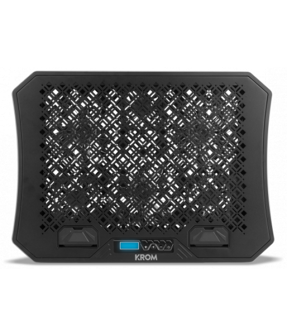 Krom base refrigeracion portatil hasta 19". soporte smartphone. hub 2 x usb. rgb (nxkromkooler)