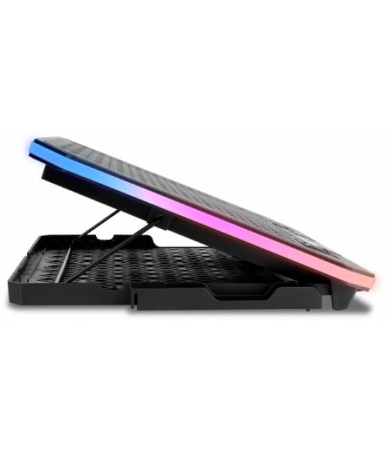 Krom base refrigeracion portatil hasta 19". soporte smartphone. hub 2 x usb. rgb (nxkromkooler)