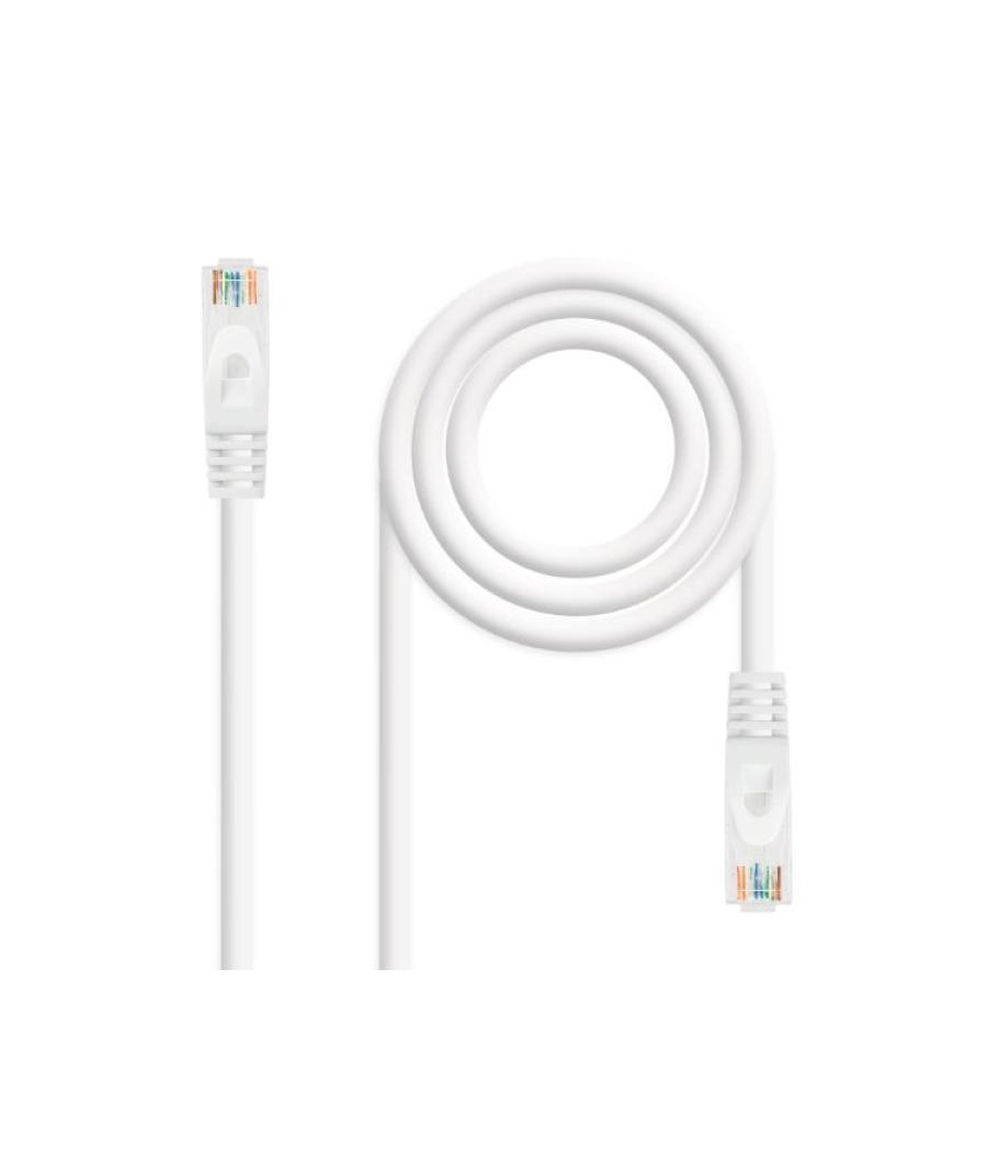 Cable de red latiguillo rj45 utp cat6a awg24 lszh 0.25 m blanco nanocable