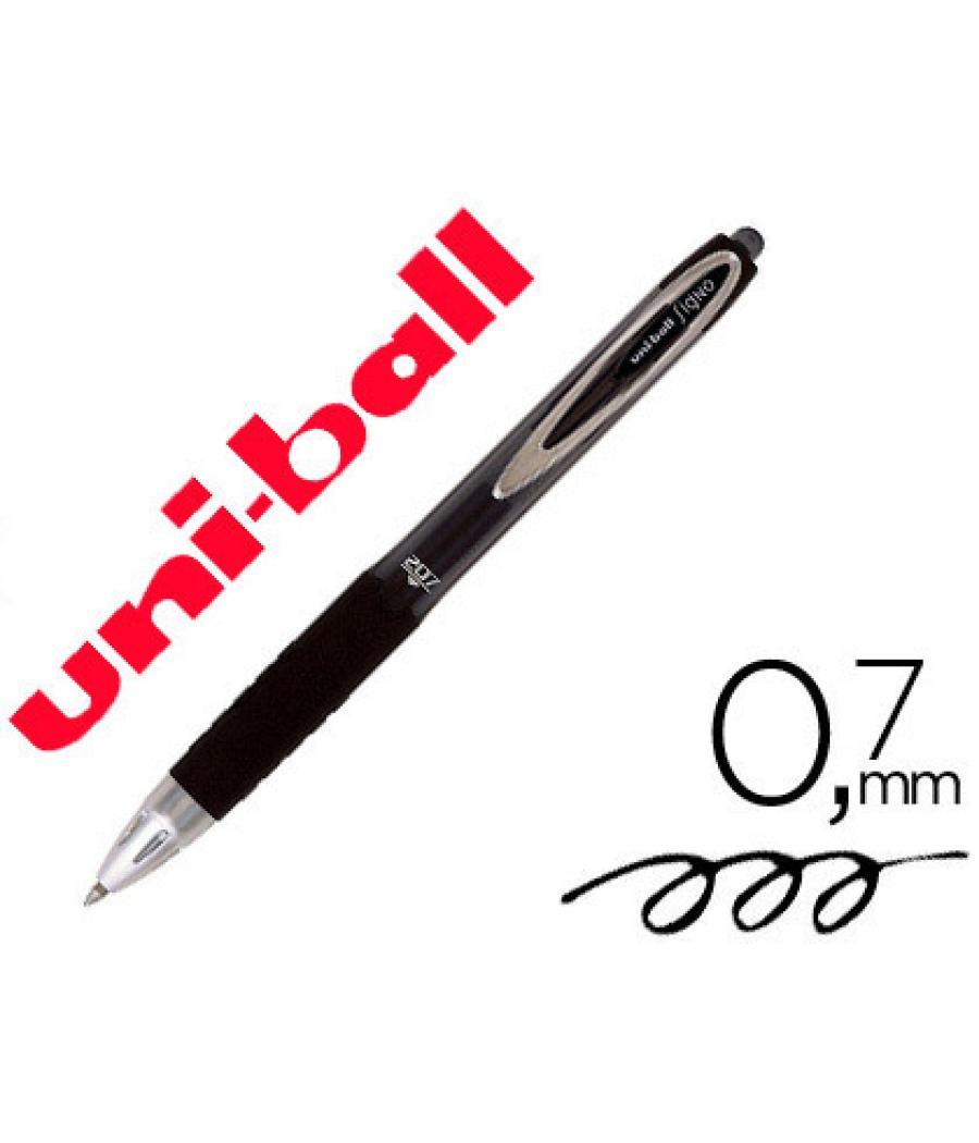 Bolígrafo uni-ball signo 207e retráctil 0,7 mm color negro