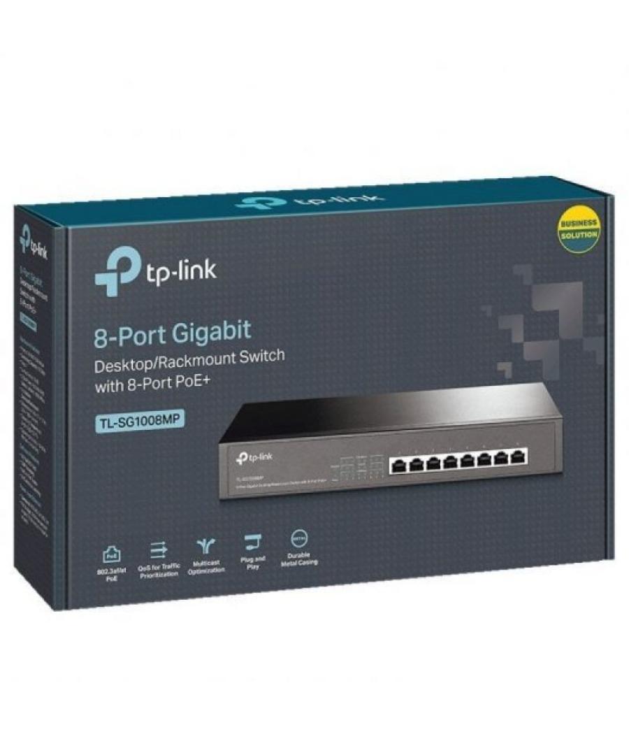 Switch tp-link tl-sg1008mp 8 puertos/ rj-45 10/100/1000 poe