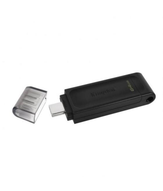 Pendrive 64gb kingston datatraveler 70 usb tipo-c