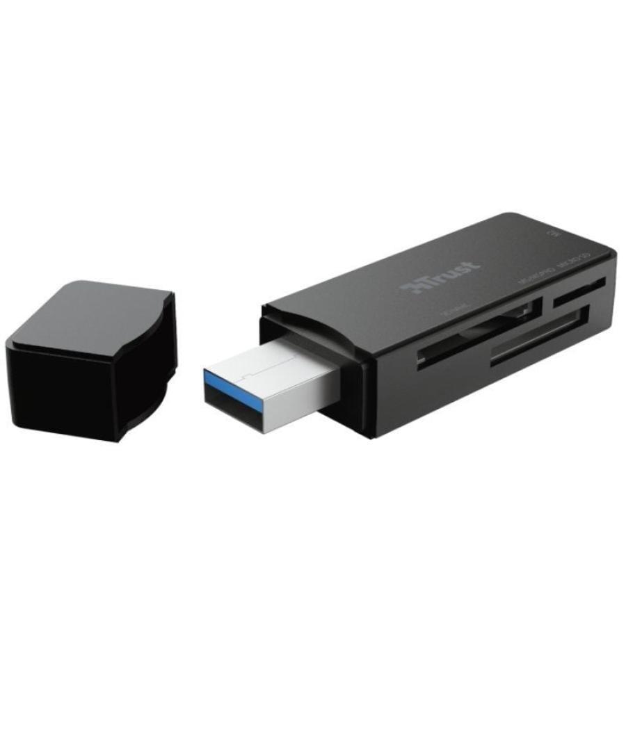 Lector de tarjetas externo trust nanga 21935/ usb 3.1