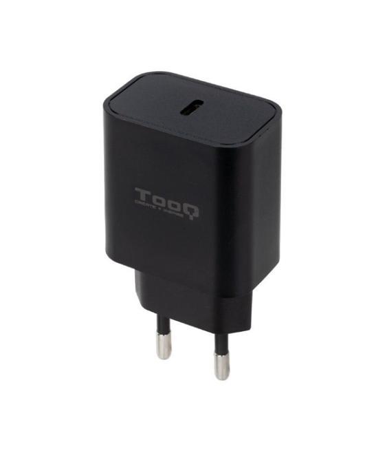 Cargador de pared tooq tqwc-pdusbc20b usb-c pd 20w negro