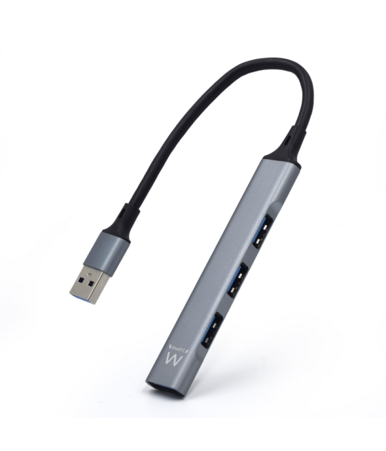 Hub ewent usb 3.2 gen 1 usb-a 1 puerto usb 3.2 gen1 + 3 puertos usb 2.0