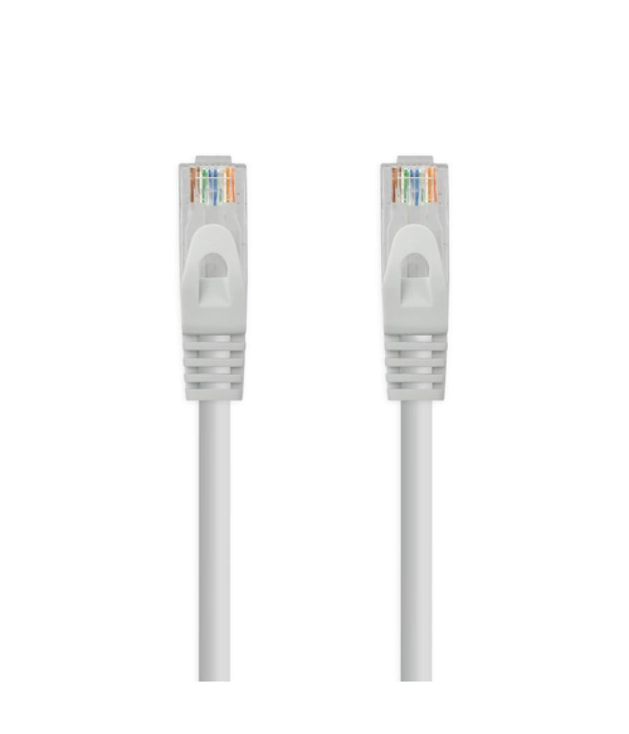 Nanocable cable de red latiguillo rj45 lszh cat.6a utp awg24, gris, 1.0 m