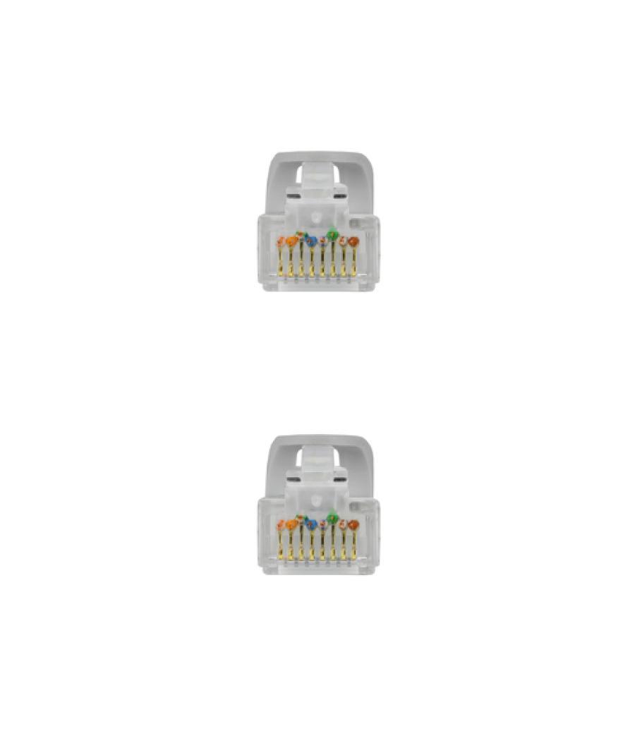 Nanocable cable de red latiguillo rj45 lszh cat.6a utp awg24, gris, 1.0 m