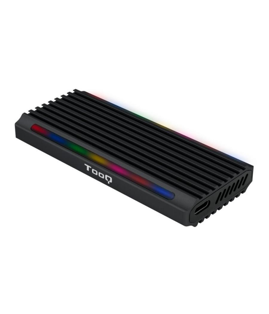 Tooq caja externa ssd m.2 ngff/nvme usb-c negro