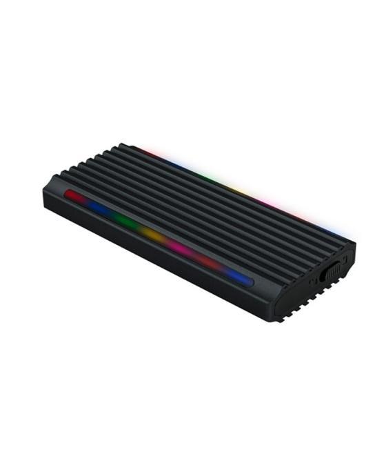 Tooq caja externa ssd m.2 ngff/nvme usb-c negro