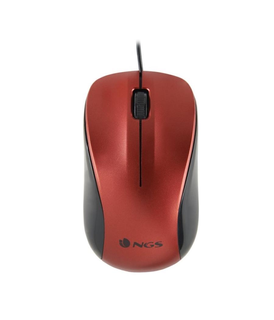 Ngs ratón óptico wired red